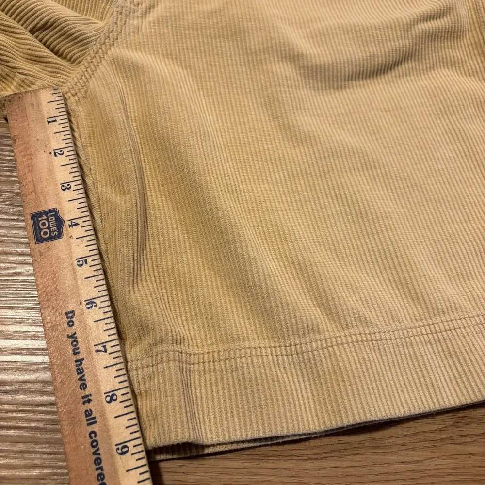 VTG Tommy Bahama Relax Corduroy Shorts Men's 36 Fits 35x9 Tan Silk Cotton Blend